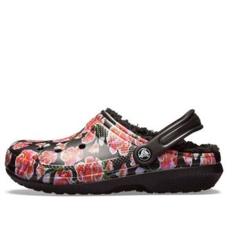 Sandália Crocs Classic Stay Warm Cozy Sports Unissex Preta Vermelha “Preto Vermelho” 205324-643