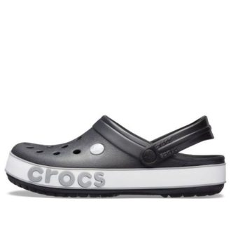 Sandália Crocs Crocband Bold Logo Clog Preta Unissex 206021-02G