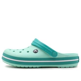 Sandália Crocs Crocband Leve e Resistente ao Desgaste Unissex Verde Menta 11016-3R6