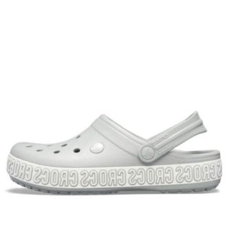 Sandália Crocs Crocband Logo Mania Beach Cinza 205914-00J