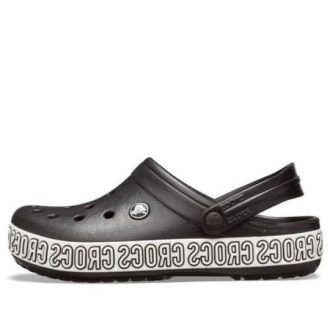 Sandália Crocs Crocband Logo Mania Beach Preta 205914-066