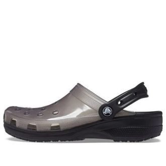 Sandália Crocs Jelly Crocs Transparente Preta Unissex 206908-001