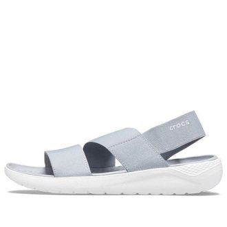 Sandália Crocs (WMNS) LiteRide Cinza Azul Claro “Cinza Branco” 206081-00J
