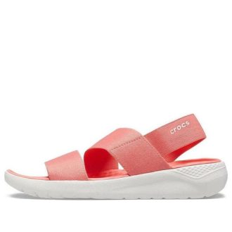 Sandália Crocs (WMNS) LiteRide Minimalista Casual Esportiva Laranja 206081-6SL