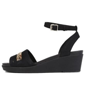 Sandália Crocs (WMNS) Metallic Coffee “Gold Black” 205800-98A