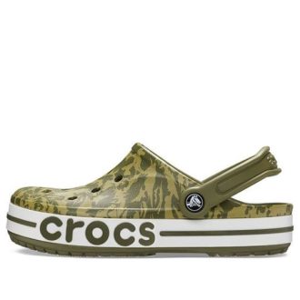 Sandálias Crocs 4 Print Camuflagem Verde Unissex 206232-354