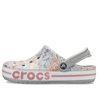 Sandálias Crocs Bayaband Beach cinza claro Flowers 206232-0GN