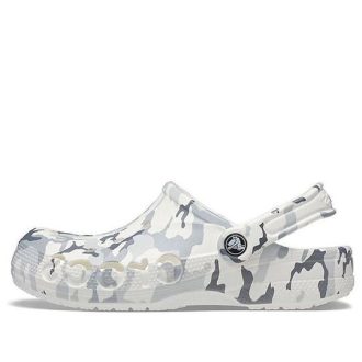 Sandálias Crocs Bayaband Unissex – Camuflado Branco “Cinza Branco” 206230-1D3