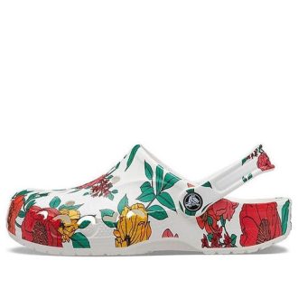 Sandálias Crocs Beach White Flowers “Branco Vermelho Verde” 206230-10D