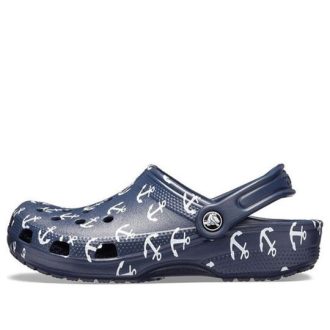 Sandálias Crocs Classic Clog com Estampa Azul Profundo 206053-462