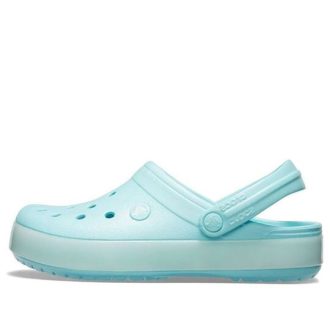 Sandálias Crocs Classic Clog translúcidas Beach azul gelo 205894-4S3