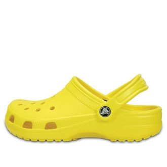 Sandálias Crocs Classic Crocs Beach Unissex amarelo brilhante 10001-7C1