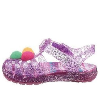 Sandálias Crocs (GS) Isabella Glitter Flat “Purple Pink” 205038-518