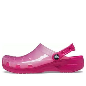 Sandálias Crocs Jelly Crocs Transparentes Vermelhas Unissex 206908-6X0