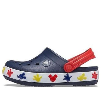 Sandálias Crocs (PS) Mickey Outdoor Sports Flat Heel Azul Escuro 207077-410