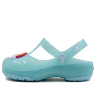Sandálias Crocs (PS) Small Crocs Outdoor Flat Heel Sports Azul Gelo 205534-4O9