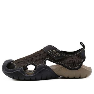 Sandálias Crocs Swiftwater “Cáqui” 203967-22Y