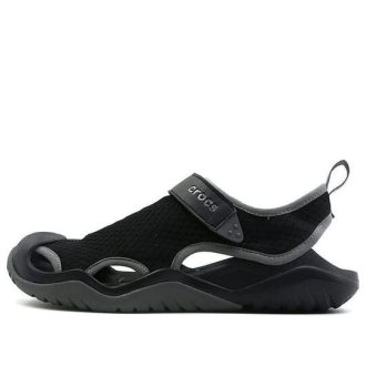 Sandálias Crocs Swiftwater “Preto Cinza Escuro” 205289-001