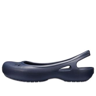 Sandálias Crocs (WMNS) Kadee Flat Azul Profundo 205077-410