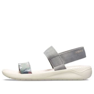 Sandálias Crocs (WMNS) Literide Graphic “Cinza” 205375-0E9