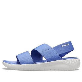 Sandálias Crocs (WMNS) LiteRide Leve Azul-Céu 206081-4SE