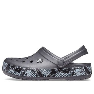 Sandálias Crocs (WMNS) Snake Pattern grafite preto 206380-02W