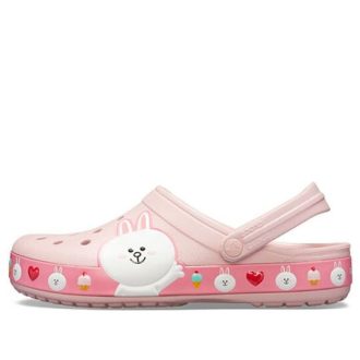 Sandálias Crocs x Line Friends Beach Rosa Unissex 205791-606