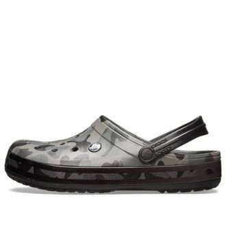 Sandálias de Praia Crocs Classic Clog Pretas Camufladas 205579-0DY