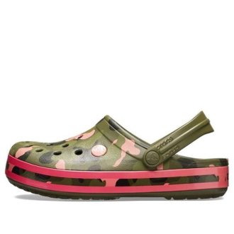 Sandálias de Praia Crocs Classic Clog Verde Rosa 205579-3S9