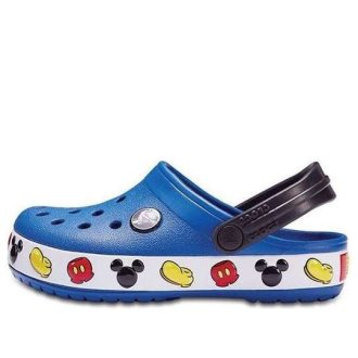 Sandálias esportivas antiderrapantes Crocs Mickey Cozy azuis pequenas (PS) 204992-4GX