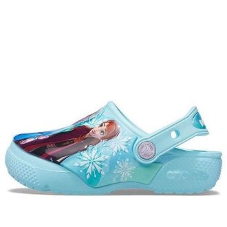 Sandálias esportivas Crocs (PS) Frozen Printing Outdoor Flat Heel Blue 207078-4O9