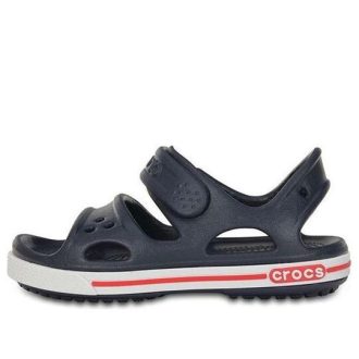 Sandálias esportivas Crocs (PS) Velcro Flat Azul Escuro 14854-462