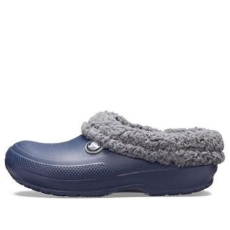 Sandálias esportivas Crocs Stay Warm Cozy resistentes ao desgaste, unissex, azuis, 204563-4HE