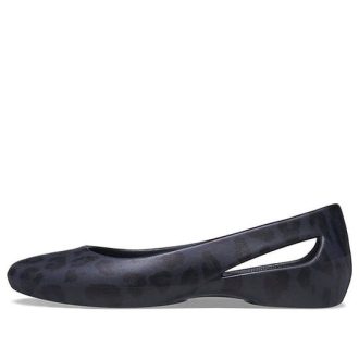 Sandálias Esportivas Crocs (WMNS) Azul Profundo Estampa de Leopardo 206210-90L