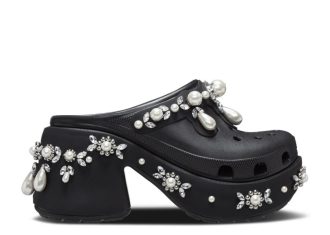 Simone Rocha x Siren Clog com Pontas “Preto”