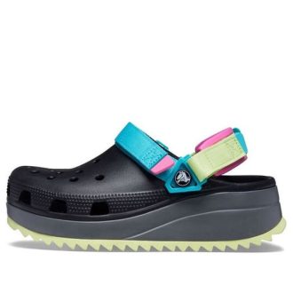 Tamanco Crocs Classic Hiker “Preto Azul Amarelo” 206772-0C4