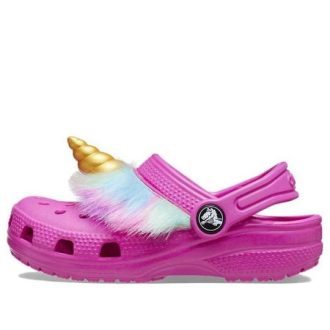 Tamanco Crocs (GS) Classic I AM Unicorn “Ouro Fúcsia” 209081-6UB