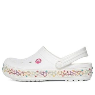 Tamanco Crocs (GS) Crocband Stretch “Branco Multi” 208269-94S