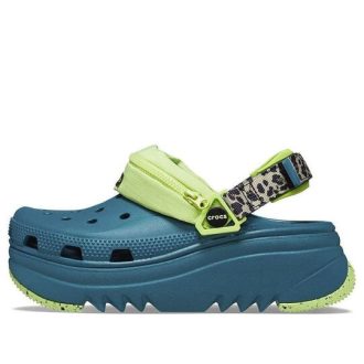 Tamanco Crocs Hiker Xscape Animal Print “Verde-azulado” 208605-9DB