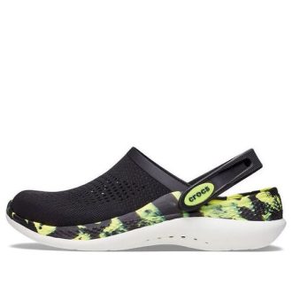 Tamanco Crocs LiteRide 2.0 “Preto Amarelo Neon” 207634-02K