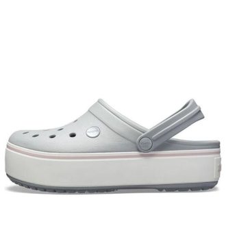 Tamanco Crocs Plataforma “Cinza Claro” 205434-04M