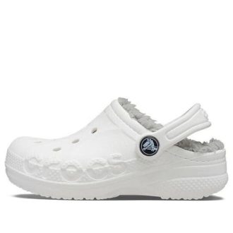 Tamanco Crocs (PS) Classic Baya Lined “Branco Cinza” 207500-11H