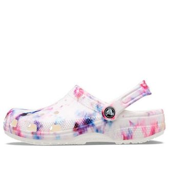 Tamanco Crocs (WMNS) Classic Tie Dye Graphic “Garnet & Multi” 205453-6TS