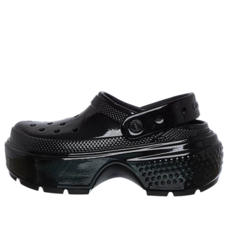 Tamanco Crocs (WMNS) Stomp High Shine “Preto” 209568-001