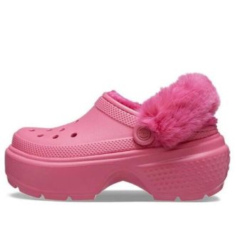 Tamanco Crocs (WMNS) Stomp Lined “Hyper Pink” 208546-6VZ