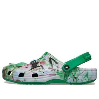 Tamanco Crocs x Futura Laboratories Classic “Green Ivy” 209622-3WH