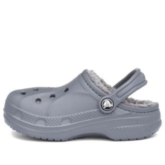 Tamancos Crocs (GS) Baya Forrados “Carvão” 207500-00Q
