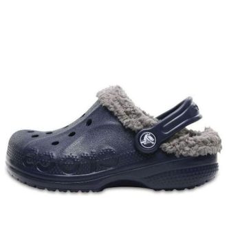 Tamancos Crocs (GS) Baya Lined “Cinza Marinho” 11745-46U