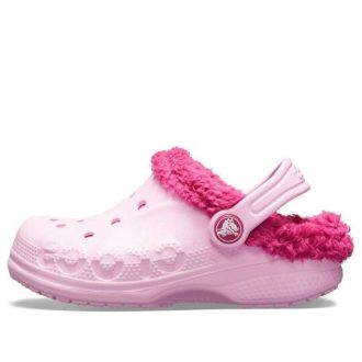 Tamancos Crocs (GS) Baya Lined “Pink Rose” 11745-6CZ