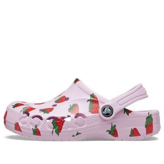 Tamancos Crocs (GS) Baya Seasonal Estampados “Rosa Vermelho” 207657-6GD